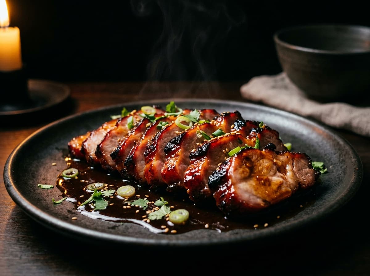 Glasiertes Char Siu BBQ-Schwein