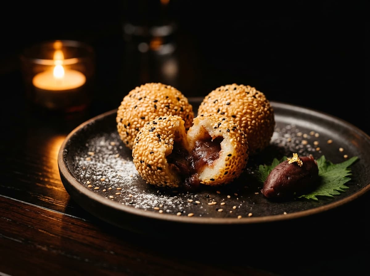 Frittierte Sesambällchen